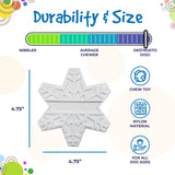 SP Snowflake Ultra Durable Nylon Dog Chew Toy for Aggressive Chewers - White - SodaPup/True Dogs, LLC