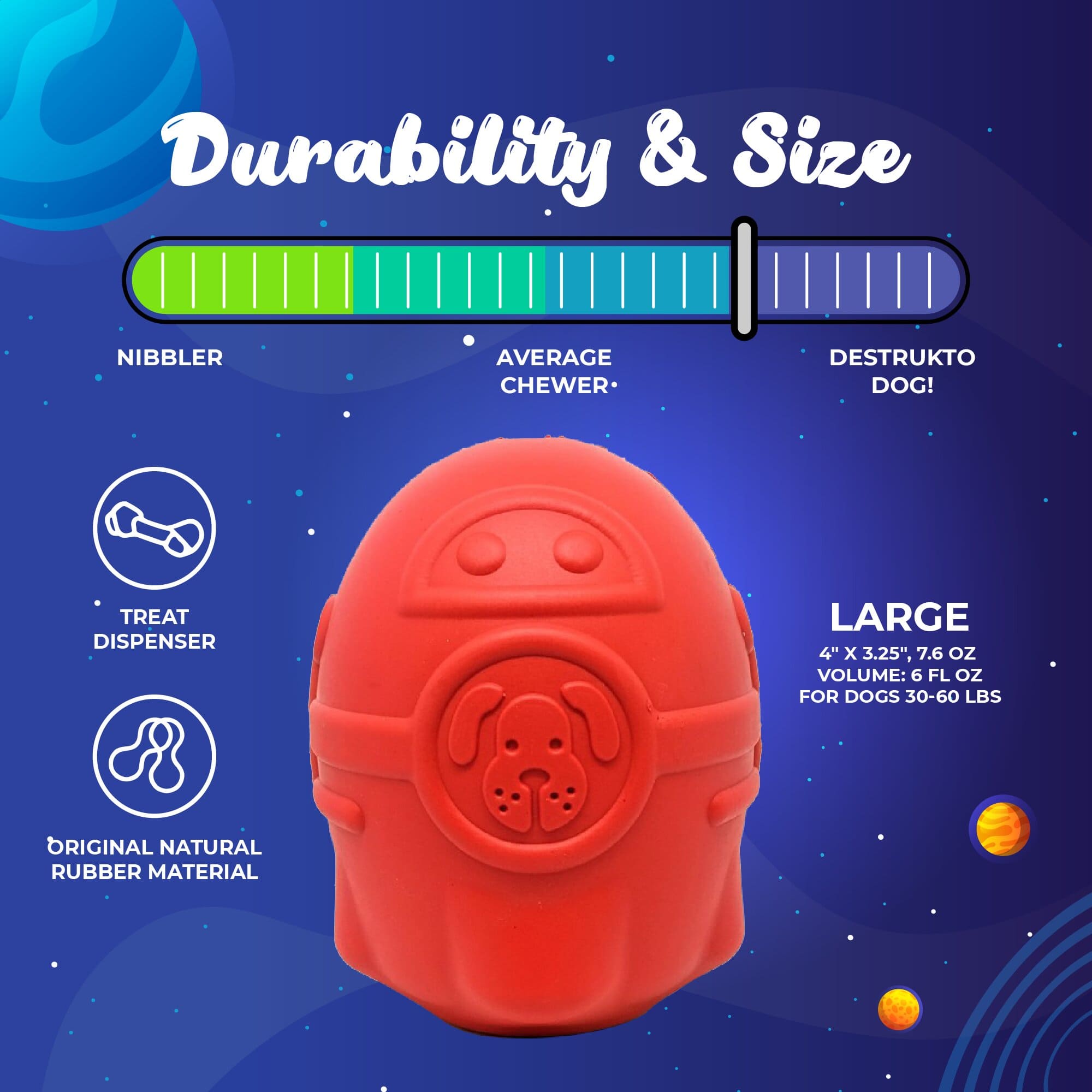 P.fsq De La Rocha デラロッチャ　pup Buy Sn Rocketman Durable Rubber Treat Dispenser at Sodapup