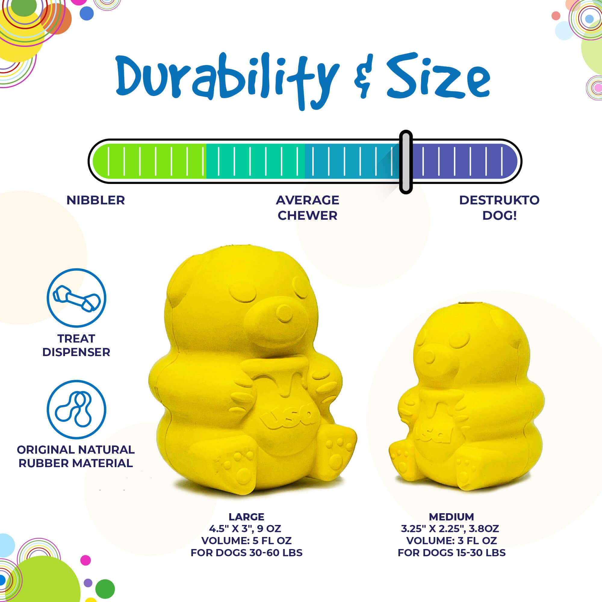 Buy Honey Bear Chew Toy today at Sodapup! – SodaPup/True Dogs, LLC