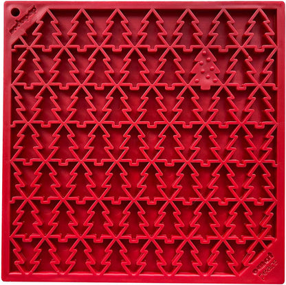 SodaPup "Peace" Christmas Tree emat Enrichment Lick Mat Dogs Cats | design Large