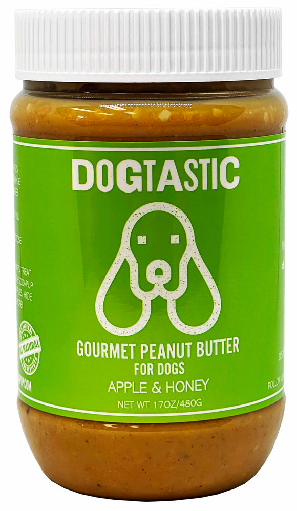 Dogtastic Gourmet Peanut Butter for Dogs - Apple & Honey Flavor - SodaPup/True Dogs, LLC