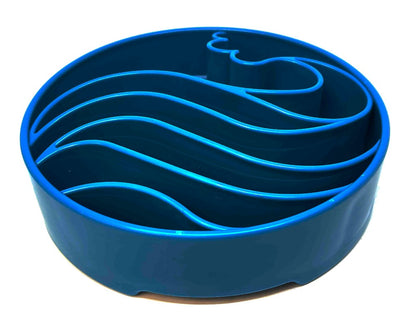 SodaPup Wave eBowl Deep Slow Feeder Dog Bowl Enrichment | Made USA