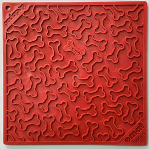 SodaPup lick mat with bone pattern
