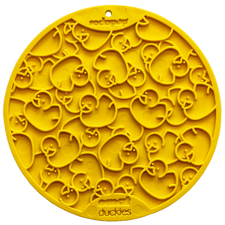 SodaPup Whale & Duckies Dog Lick Mat Bundle | 2-Pack Bathtub eMat Suction Cups