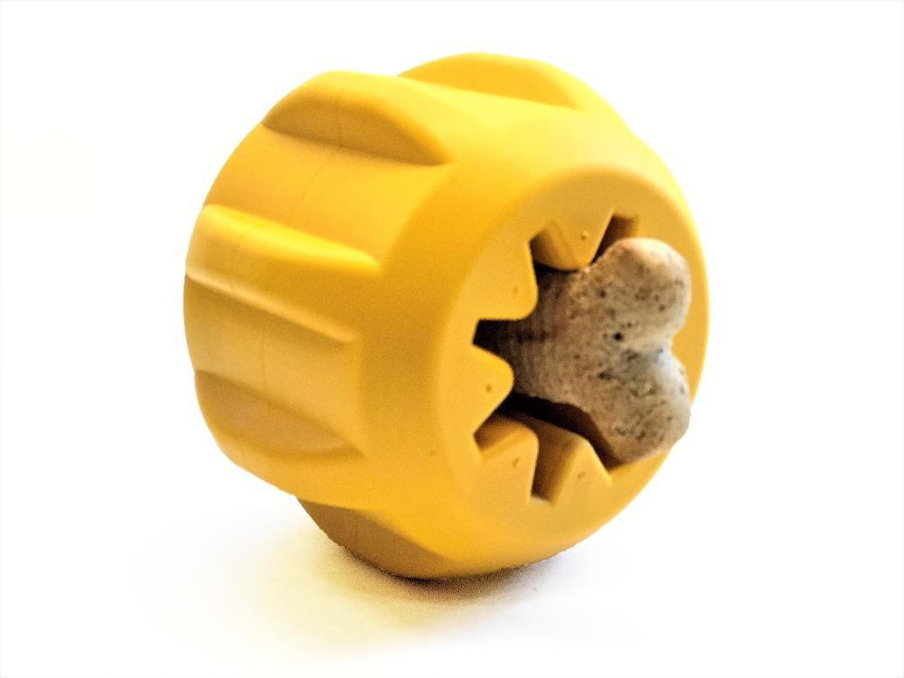 ボビーダスラー　ドック ID Gear Treat Pocket Durable Rubber Treat Holder & Chew Toy