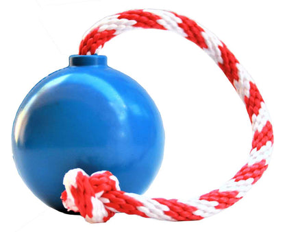 SodaPup USA-K9 Cherry Bomb Rubber Dog Chew Toy | K9 Handler Reward Blue USA Made
