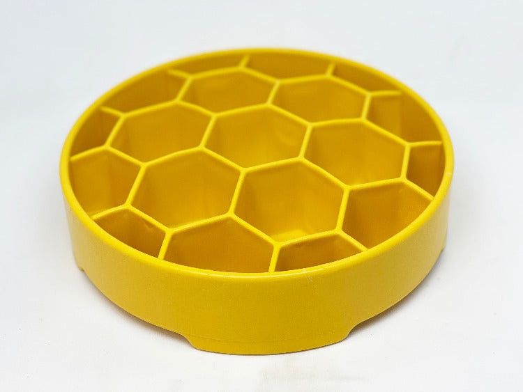 SodaPup Honeycomb eBowl Deep Slow Feeder Dog Bowl Enrichment | USA Made