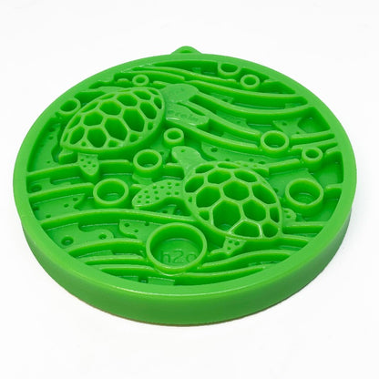 SodaPup Water Nylon eCoin Durable Enrichment Snacking Coin Dogs | USA-Made Lick Mat Alternative
