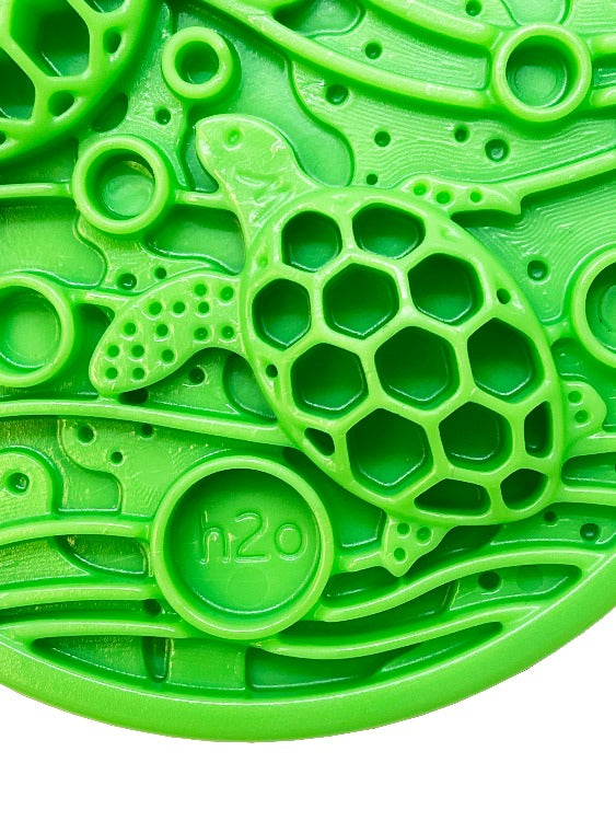 SodaPup Water Nylon eCoin Durable Enrichment Snacking Coin Dogs | USA-Made Lick Mat Alternative