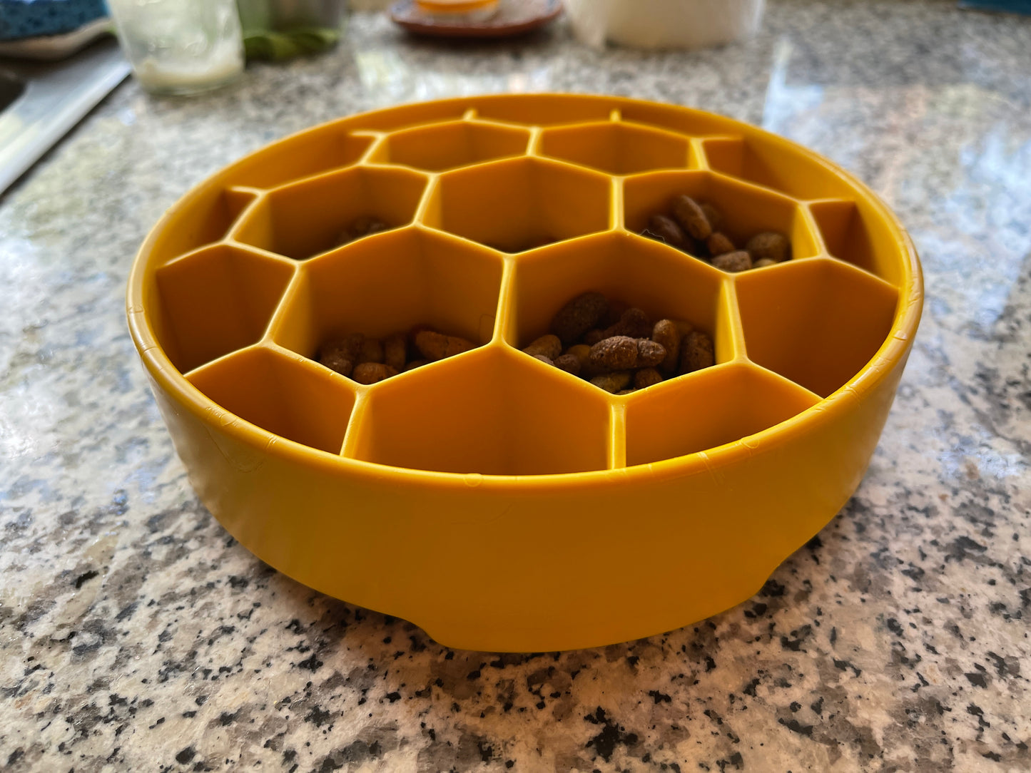 SodaPup Honeycomb eBowl Deep Slow Feeder Dog Bowl Enrichment | USA Made