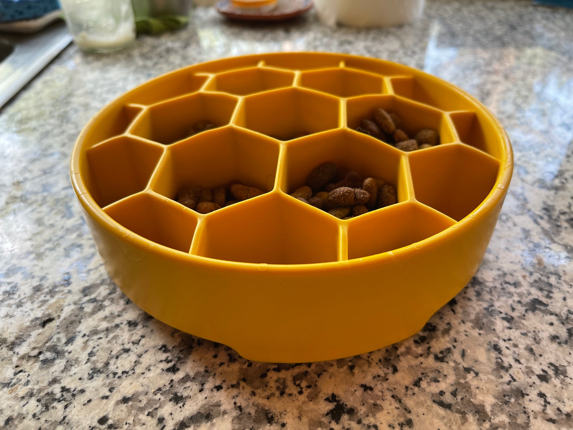 SodaPup Honeycomb eBowl Deep Slow Feeder Dog Bowl Enrichment | USA Made