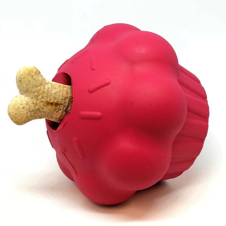 SodaPup Cupcake eDispenser Durable Rubber Chew Toy & Treat Dispenser | USA Made