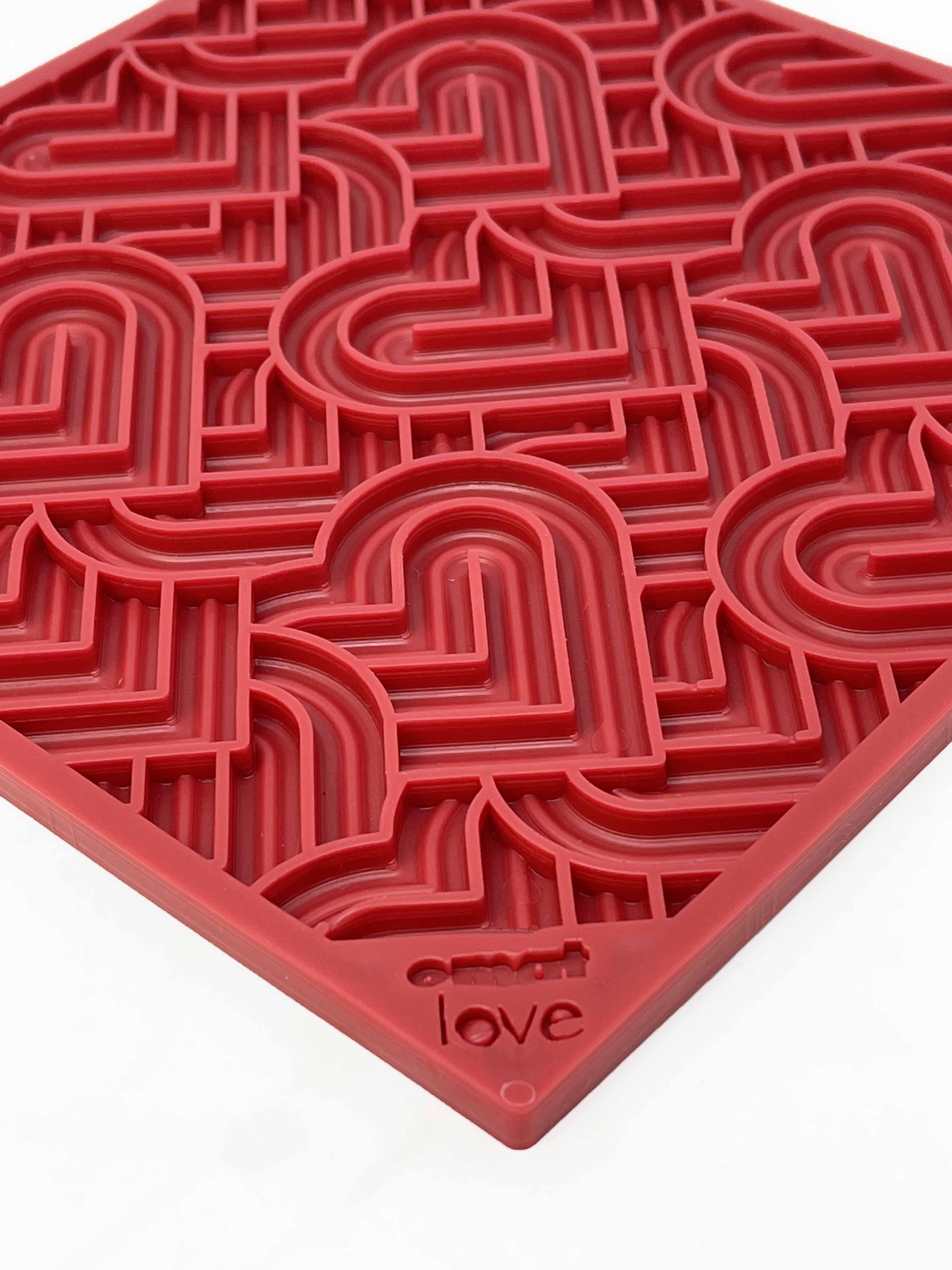 Heart Dog Lick Mat | Love eMat Enrichment Toy for Valentine's Day