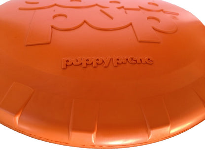 SodaPup Bottle Top Flyer Rubber Frisbee Dogs | Orange Vet Approved USA Made