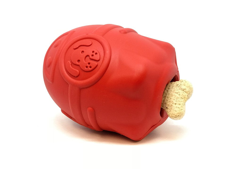 SodaPup Rocketman Dog Toy Durable Rubber Chew & Treat Dispenser | USA Made