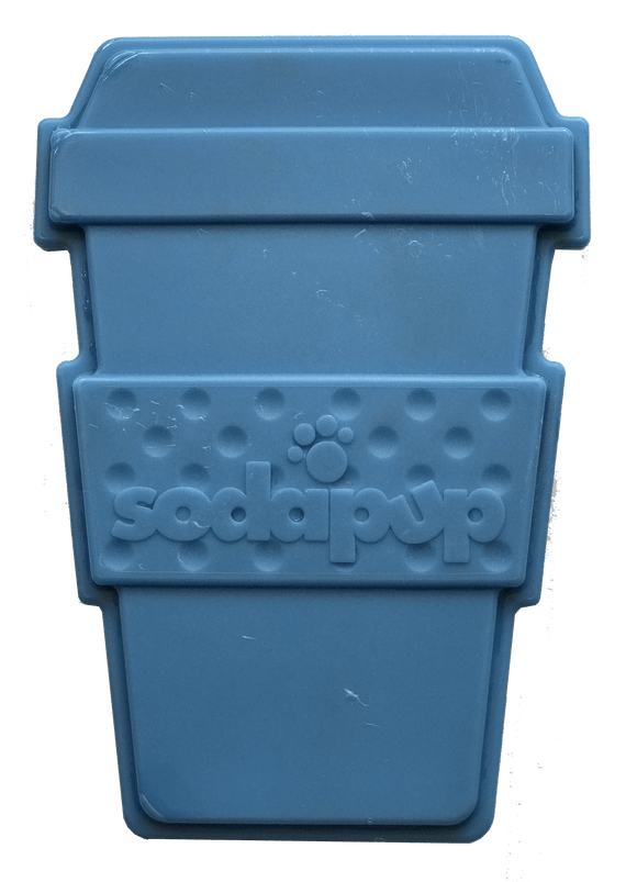 SP Coffee Cup Ultra Durable Nylon Dog Chew Toy for Aggressive Chewers - Blue - SodaPup/True Dogs, LLC