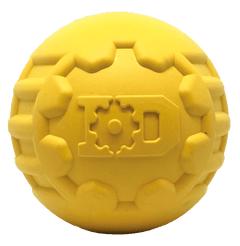 Yellow Industrial Dog Gear Ball rubber ball toy