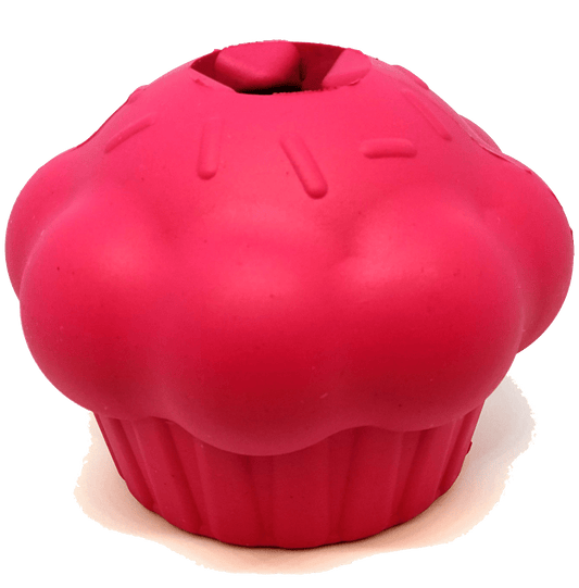 SodaPup Cupcake eDispenser Durable Rubber Chew Toy & Treat Dispenser | USA Made Medium Cup Cake