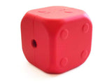 MKB Dice Toy Durable Rubber Chew Toy & Treat Dispenser - Large - Red - SodaPup/True Dogs, LLC