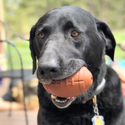 SodaPup Football Dog Chew Toy & Treat Dispenser USA Made |