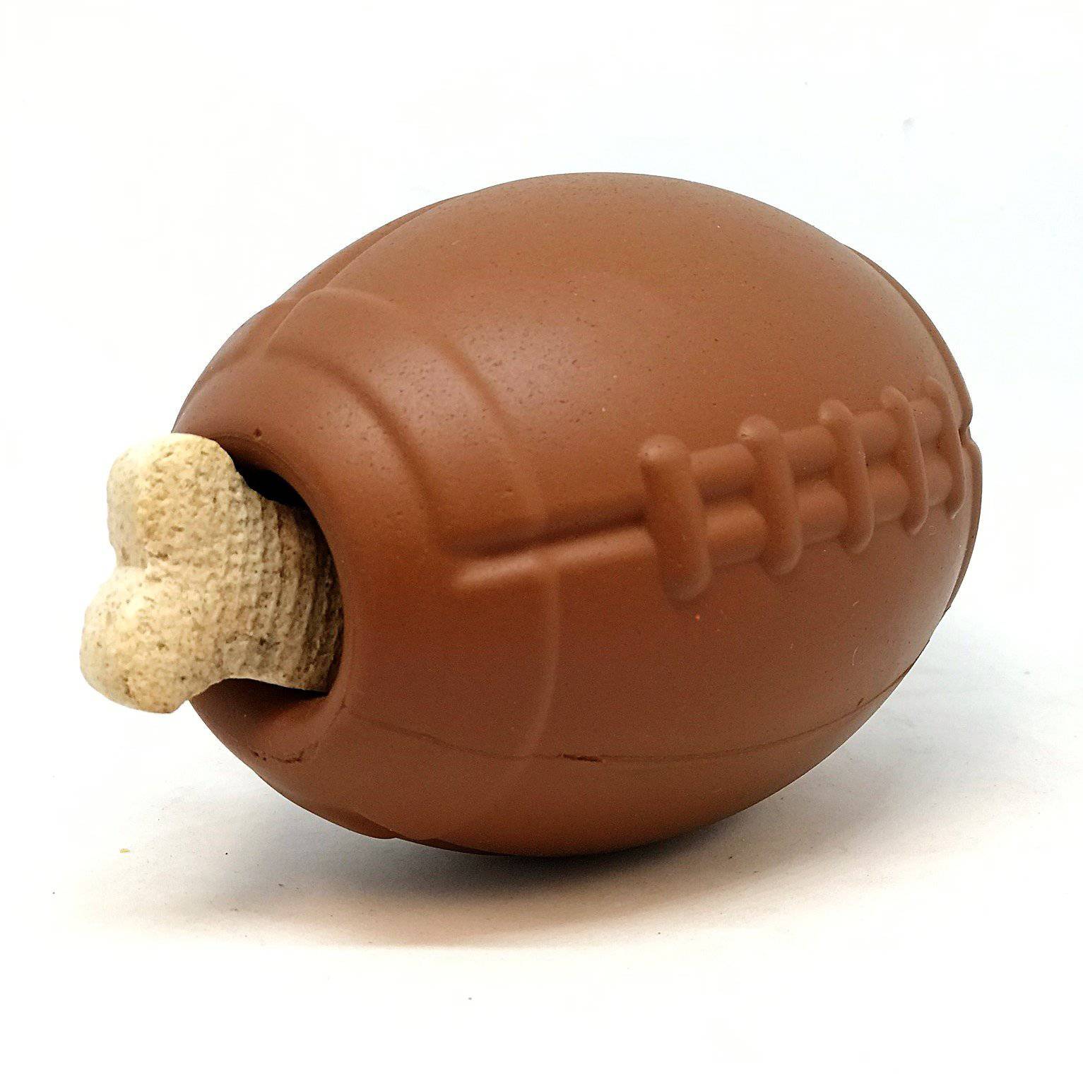 SodaPup Football Dog Chew Toy & Treat Dispenser USA Made |