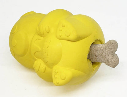SodaPup Honey Bear eDispenser Durable Rubber Treat Dispenser Dogs | USA Made