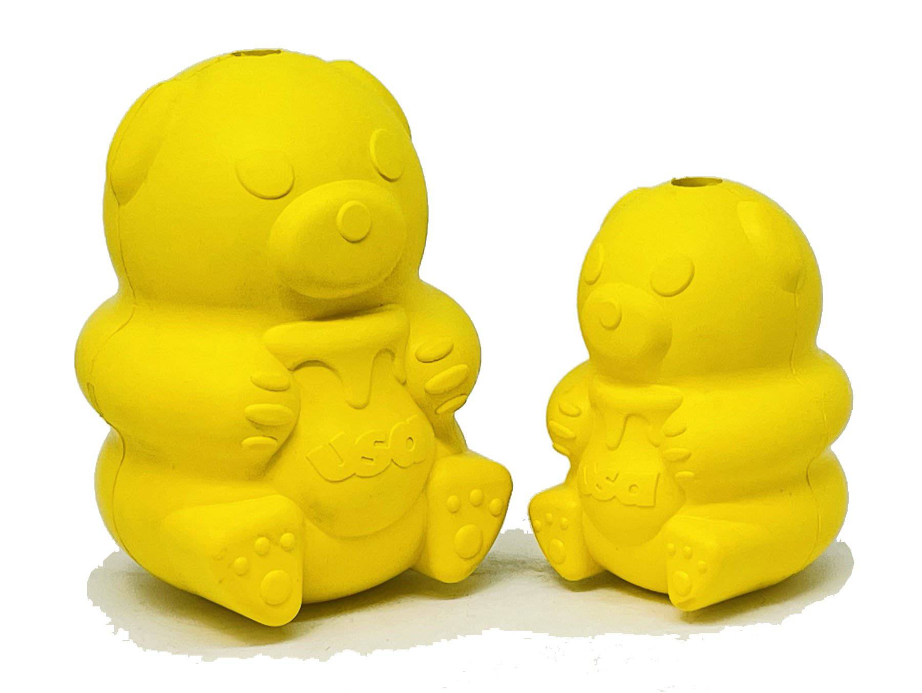 SodaPup Honey Bear eDispenser Durable Rubber Treat Dispenser Dogs | USA Made