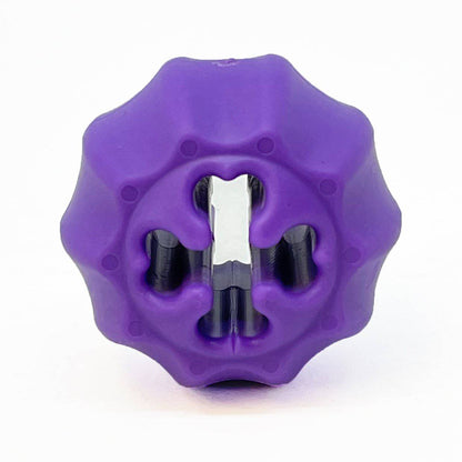 SodaPup Cross Bones Bully Stick Holder &amp; Chew Toy Heavy Chewers | Purple USA Made