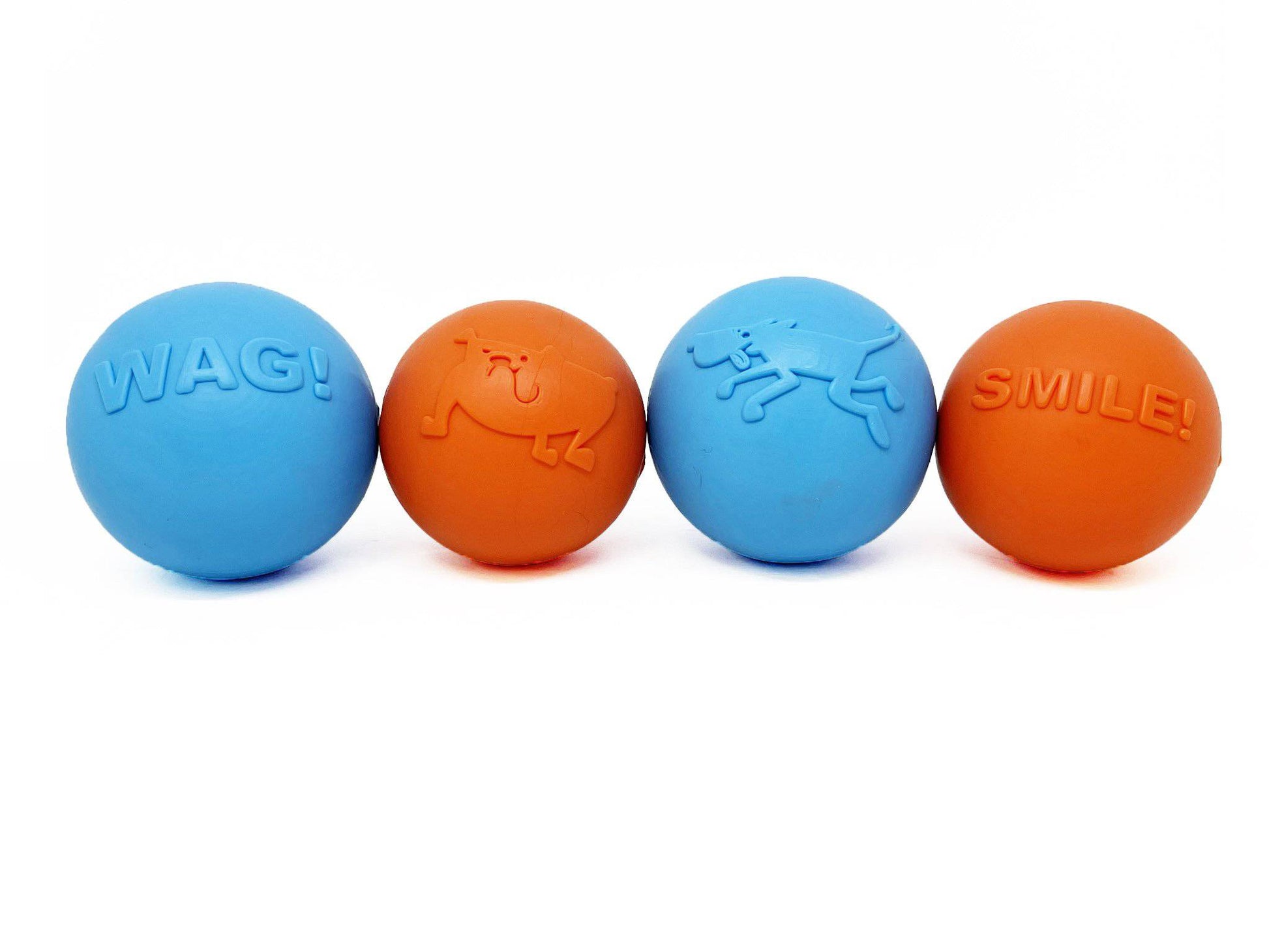 SodaPup Smile Ball Rubber Dog Chew Toy Heavy Chewers | Floating Fetch USA Made