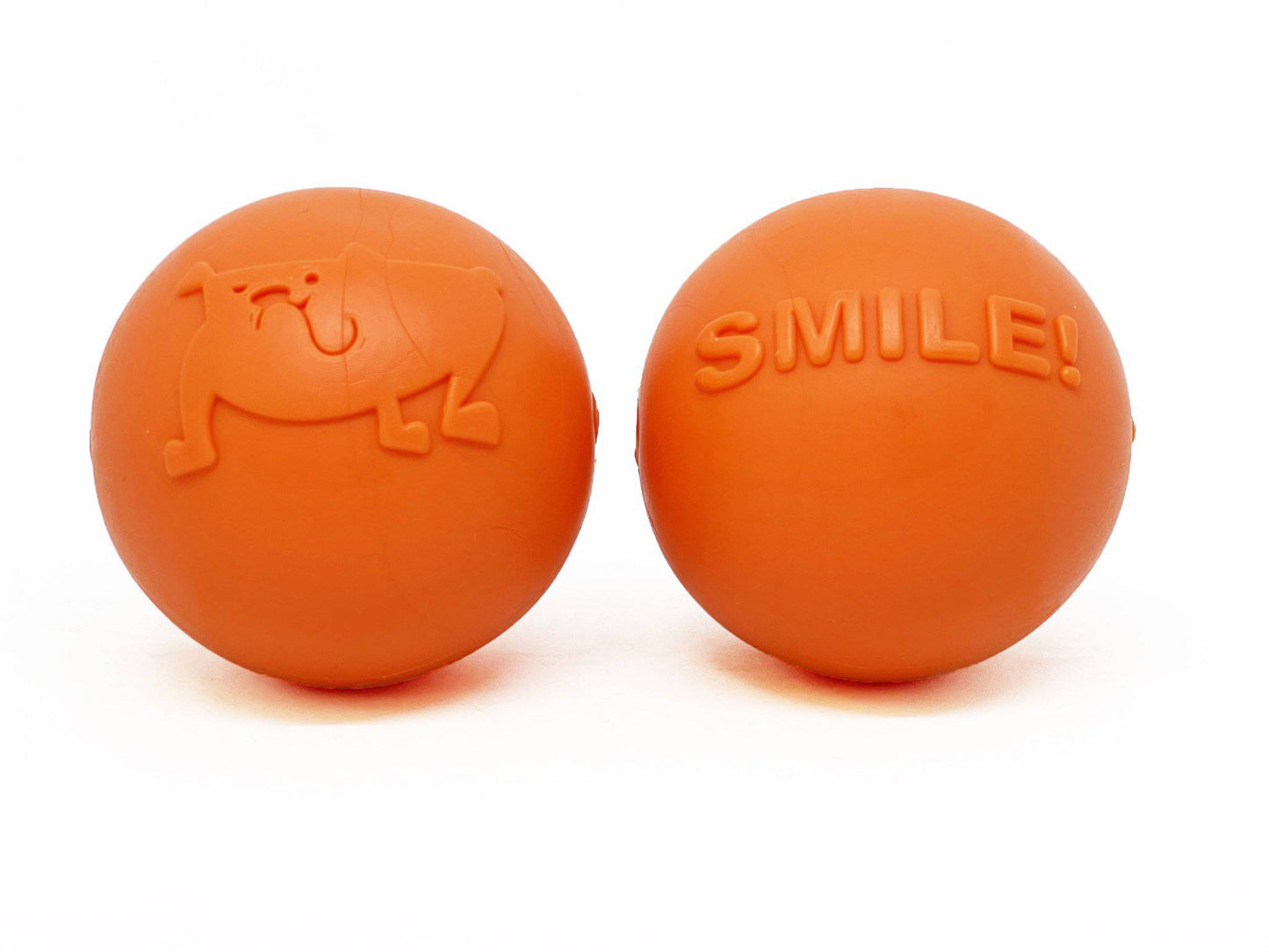 SodaPup Smile Ball Rubber Dog Chew Toy Heavy Chewers | Floating Fetch USA Made