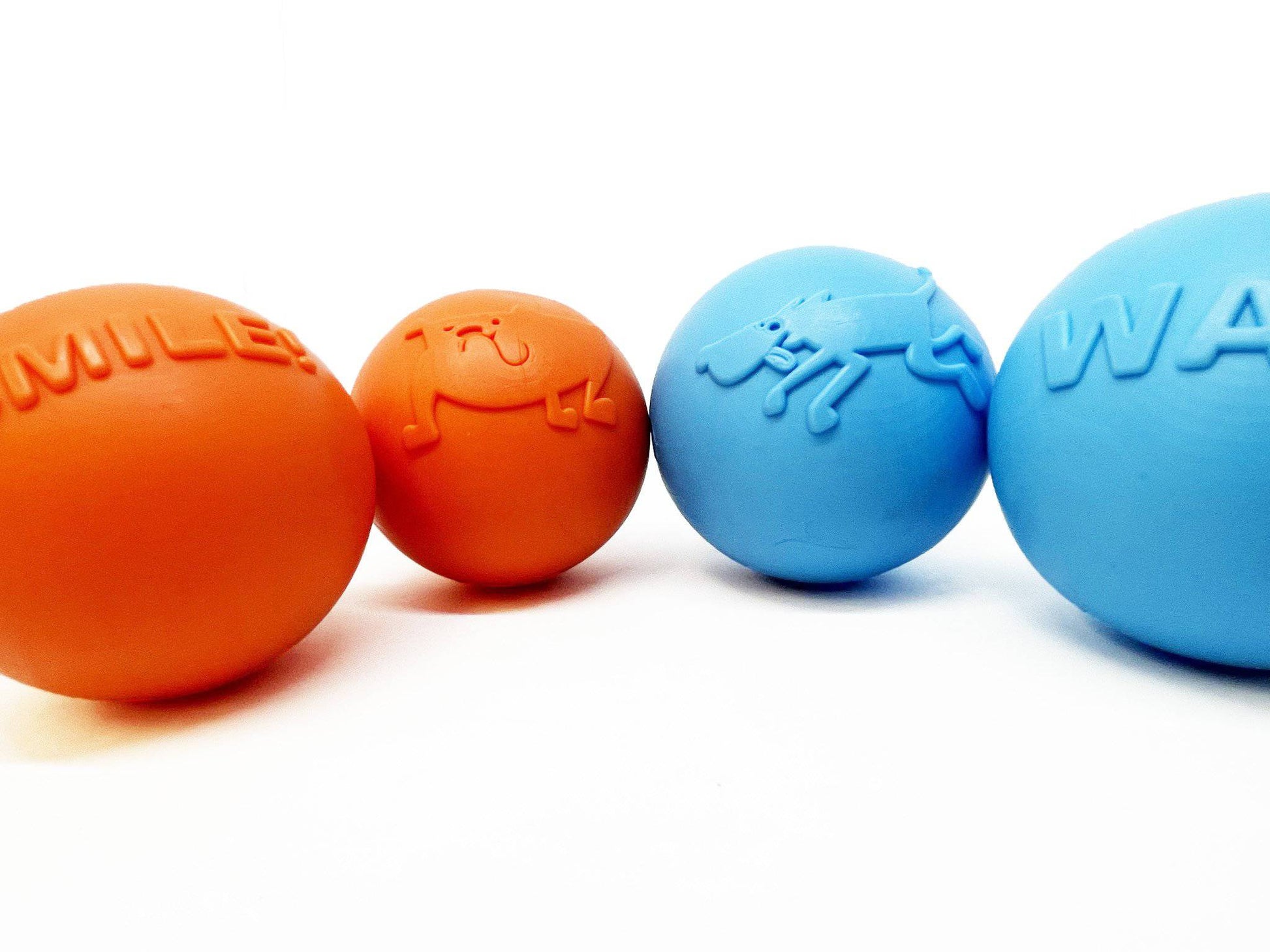 SodaPup Wag Ball Rubber Dog Chew Toy Heavy Chewers | Floating Fetch USA Made