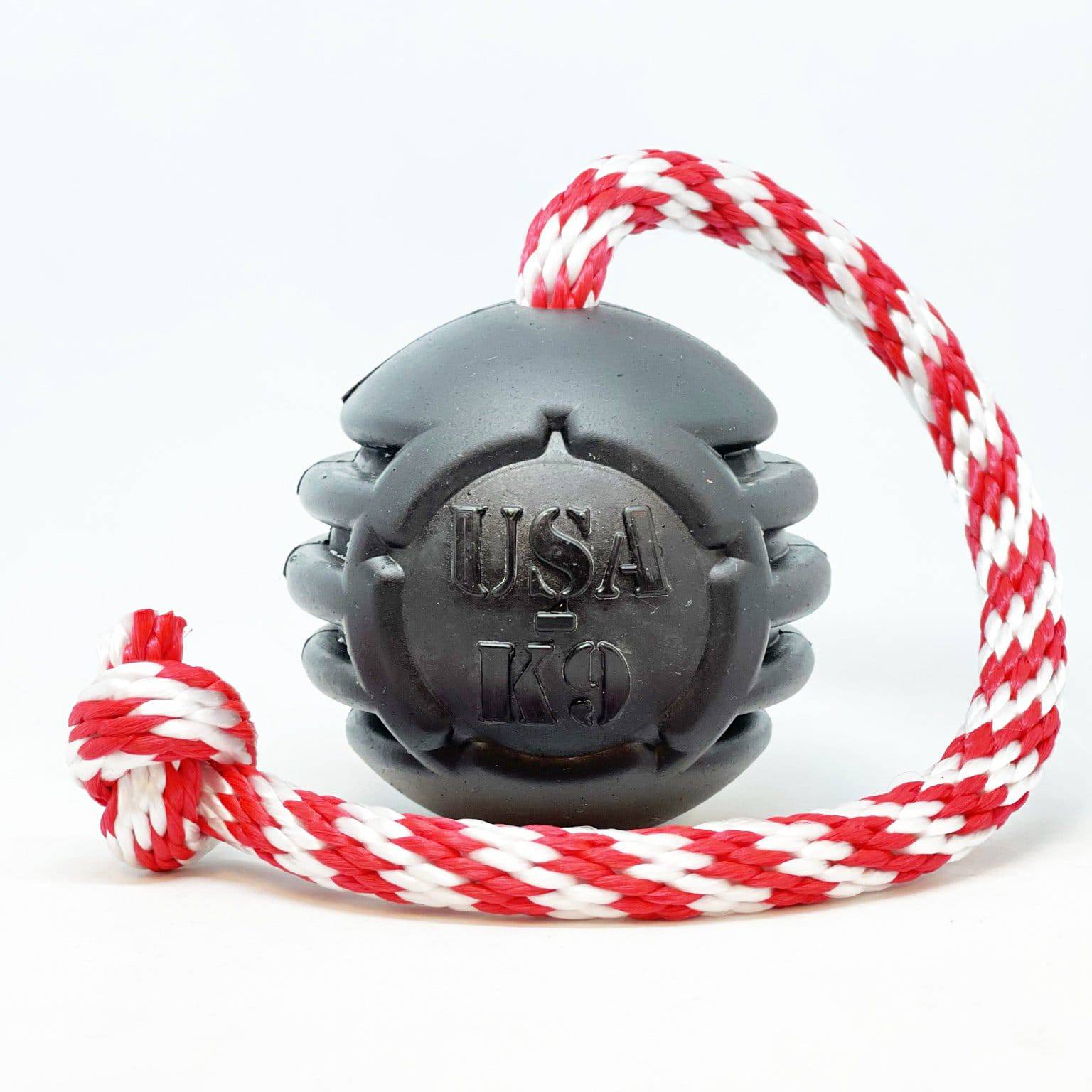 Stars and Stripes Ultra Durable Rubber and Reward Dog Toy Made in the USA