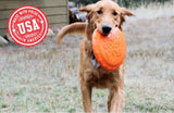 SP Bottle Top Flyer Durable Rubber Retrieving Frisbee - Orange Squeeze - SodaPup/True Dogs, LLC