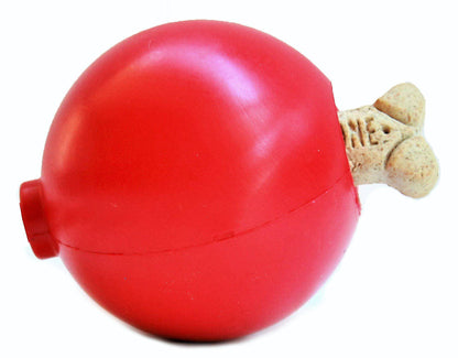 SodaPup Christmas Ornament Rubber Dog Chew Toy Heavy Chewers | Treat Dispenser USA Made