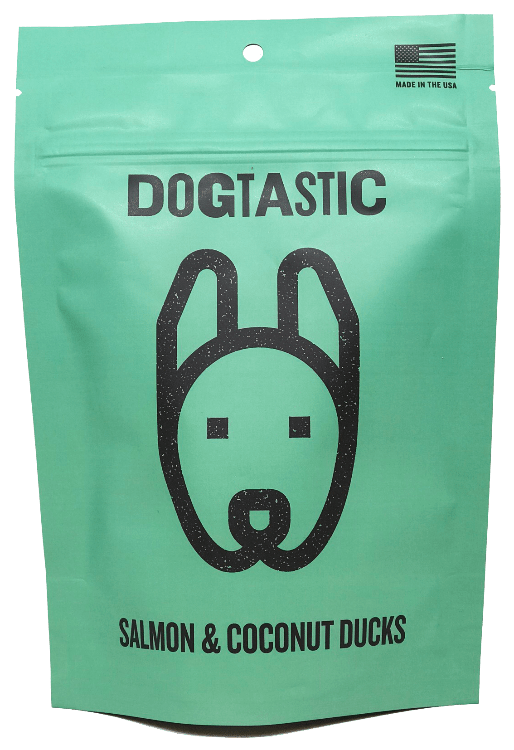 DT Dogtastic Salmon & Coconut Ducks Dog Treats - SodaPup/True Dogs, LLC